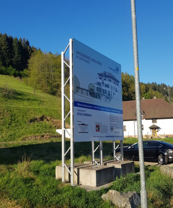 Rahmen IK 400 für große Werbeschilder