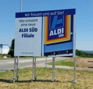 Rahmen IK 400 für große Werbeschilder