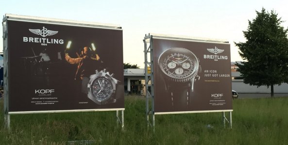 Rahmen IK 400 für große Werbeschilder