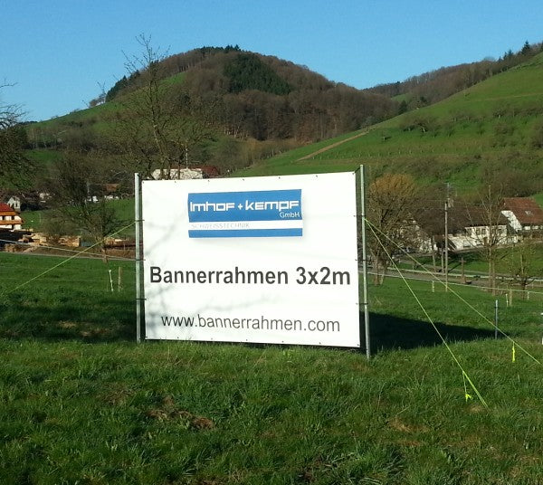 Wiesenaufsteller IK eco - für kleine Banner bis 3x1m